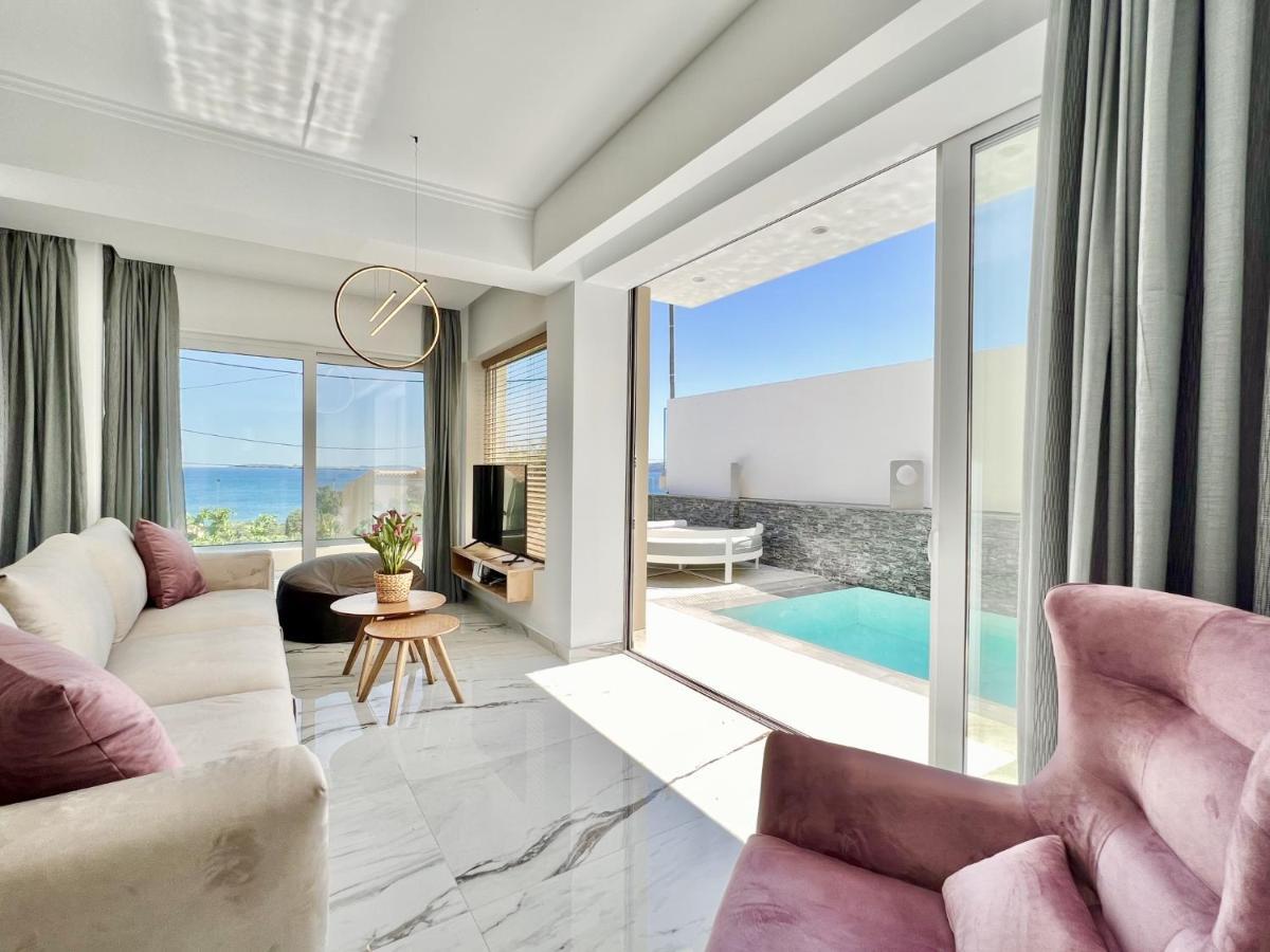 Luxury Villa Barbati Sun With Private Pool By Dadovillas Exterior foto